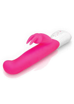 Load image into Gallery viewer, Rabbit Essentials Silicone Rechargeable G-Spot Rabbit Vibrator - Hot Pink/Pink
