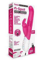Load image into Gallery viewer, Rabbit Essentials Silicone Rechargeable G-Spot Rabbit Vibrator - Hot Pink/Pink
