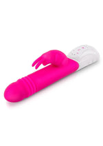 Load image into Gallery viewer, Rabbit Essentials Silicone Rechargeable G-Spot Thrusting Rabbit Vibrator - Hot Pink/Pink
