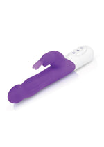 Load image into Gallery viewer, Rabbit Essentials Silicone Rechargeable Slim Shaft Rabbit Vibrator - Purple
