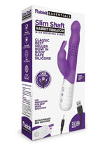 Load image into Gallery viewer, Rabbit Essentials Silicone Rechargeable Slim Shaft Rabbit Vibrator - Purple
