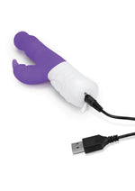 Load image into Gallery viewer, Rabbit Essentials Silicone Rechargeable Slim Shaft Rabbit Vibrator
