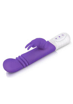 Load image into Gallery viewer, Rabbit Essentials Silicone Rechargeable Slim Shaft Thrusting G-Spot Rabbit Vibrator - Purple
