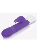 Load image into Gallery viewer, Rabbit Essentials Silicone Rechargeable Thrusting Rabbit Vibrator - Purple
