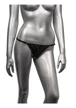Load image into Gallery viewer, Radiance Crotchless Thong - Black - Plus Size/Queen
