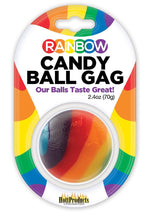 Load image into Gallery viewer, Rainbow Candy Ball Gag Assorted Flavor - Assorted Color/Multicolor
