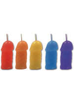 Load image into Gallery viewer, Rainbow Pecker Party Candles
