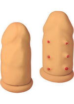 Load image into Gallery viewer, Ram Extension Condoms Latex Extender Sleeves - Vanilla - 2 Per Box

