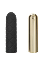 Load image into Gallery viewer, Raven Quilted Seducer Rechargeable Silicone Bullet - Black
