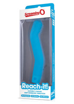 Load image into Gallery viewer, Reach It Silicone USB Rechargeable G-Spot Vibrator Waterproof - Blue
