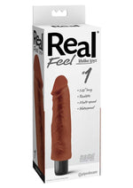 Load image into Gallery viewer, Real Feel Lifelike Toyz No. 1 Realistic Vibrating Dildo - Brown/Chocolate - 7.5in
