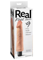 Load image into Gallery viewer, Real Feel Lifelike Toyz No. 9 Realistic Vibrating Dildo - Vanilla - 9in
