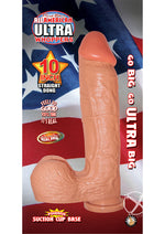 Load image into Gallery viewer, Real Skin All American Ultra Whoppers Straight Dildo - Flesh/Vanilla - 10in
