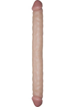 Load image into Gallery viewer, Real Skin All American Whoppers Double Dildo Dildo - Flesh/Vanilla - 13in
