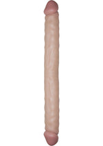 Load image into Gallery viewer, Real Skin All American Whoppers Double Dildo Dildo - Flesh/Vanilla - 18in
