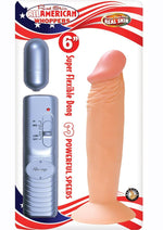Load image into Gallery viewer, Real Skin All American Whoppers Vibrating Dildo - Flesh/Vanilla - 6in
