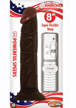 Load image into Gallery viewer, All American Whoppers Vibrating Dildo - Chocolate - 8in
