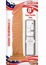 Load image into Gallery viewer, Real Skin All American Whoppers Vibrating Dildo - Flesh/Vanilla - 8in
