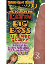 Load image into Gallery viewer, Real Skin Latin Big Boss Vibrator - Brown/Caramel
