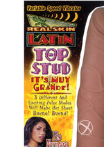 Load image into Gallery viewer, Real Skin Latin Top Stud Vibrator - Brown/Caramel
