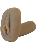 Load image into Gallery viewer, Real Skin Latin Vibrating Pussy Masturbator - Pussy - Caramel/Flesh

