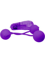 Load image into Gallery viewer, Real Skin Vibrating Ben-Wa Kegel Balls - Purple
