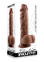 Load image into Gallery viewer, Realistic Dildo - Chocolate - 8in
