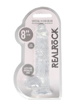 Load image into Gallery viewer, Realrock Crystal Clear Dildo with Balls - Clear - 8in
