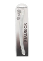 Load image into Gallery viewer, Realrock Crystal Clear Non Realistic Double Dildo - Clear - 17in
