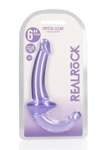 Load image into Gallery viewer, Realrock Crystal Clear Strapless Strap-On 6 - Clear/Purple
