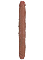 Load image into Gallery viewer, Realrock Realistic Skin Slim Double Ended Dong - Caramel/Tan - 12in
