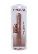 Load image into Gallery viewer, Realrock Realistic Skin Slim Double Ended Dong - Caramel/Tan - 12in
