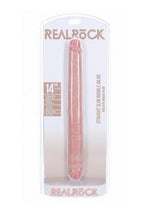 Load image into Gallery viewer, Realrock Realistic Skin Slim Double Ended Dong - Vanilla - 14in
