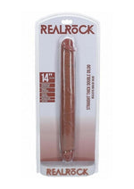 Load image into Gallery viewer, Realrock Realistic Skin Thick Double Ended Dong - Caramel - 14in
