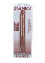 Load image into Gallery viewer, Realrock Realistic Skin Thick Double Ended Dong - Caramel - 16in

