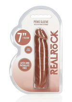 Load image into Gallery viewer, Realrock Skin Penis Extender - Caramel - 7in
