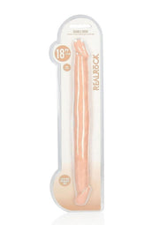 Realrock Skin Realistic Double Dildo - Vanilla - 18in