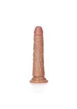Load image into Gallery viewer, Realrock Slim Realistic Dildo with Suction Cup - Caramel - 6in
