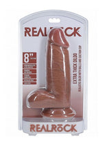 Load image into Gallery viewer, Realrock Ultra Realistic Skin Extra Thick with Balls - Caramel - 8in
