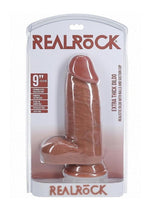 Load image into Gallery viewer, Realrock Ultra Realistic Skin Extra Thick with Balls - Caramel - 9in
