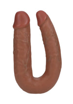 Load image into Gallery viewer, Realrock Ultra Realistic Skin U Shaped Double Dildo - Caramel - 5in
