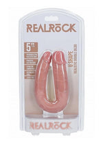 Load image into Gallery viewer, Realrock Ultra Realistic Skin U Shaped Double Dildo - Vanilla - 5in

