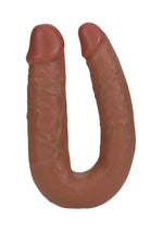 Load image into Gallery viewer, Realrock Ultra Realistic Skin U Shaped Double Dildo - Caramel - 7in

