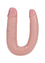 Load image into Gallery viewer, Realrock Ultra Realistic Skin U Shaped Double Dildo - Vanilla - 7in
