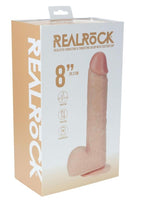 Load image into Gallery viewer, Realrock Vibrating and Thrusting Cock with Balls Regular Straight - Vanilla - 8in
