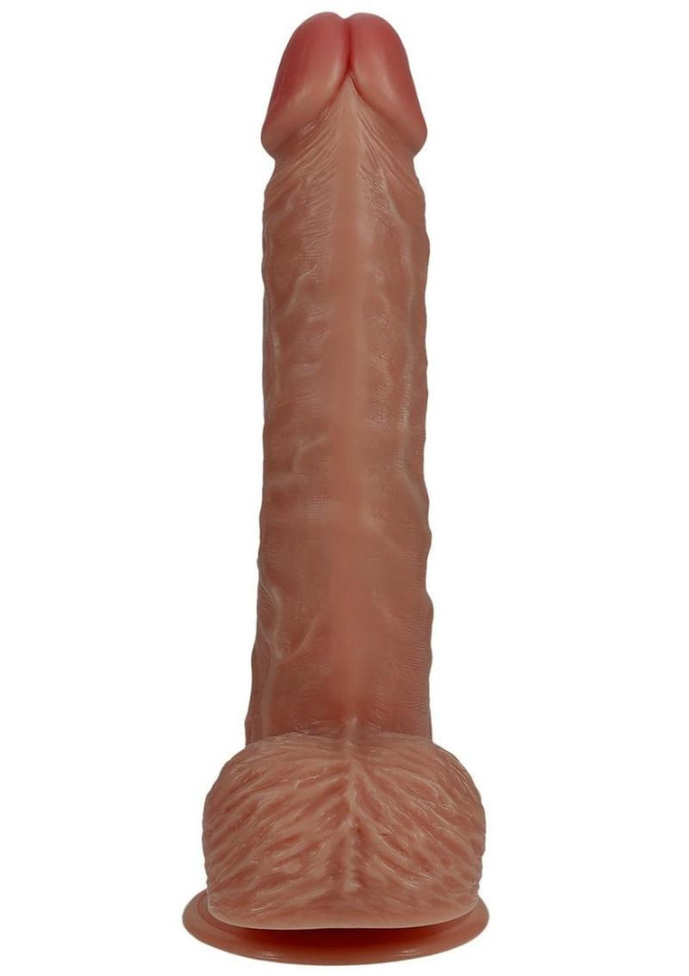 Realrock Vibrating Cock with Balls Regular Straight