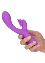 Load image into Gallery viewer, Rechargeable Butterfly Kiss Flutter Silicone Rabbit Vibrator
