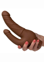 Load image into Gallery viewer, Rechargeable Power Stud Over and Under Silicone Vibrating Double Dong
