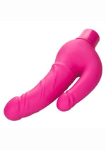 Load image into Gallery viewer, Rechargeable Power Stud Over and Under Silicone Vibrating Double Dong
