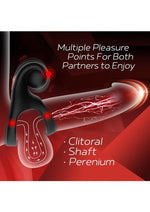 Load image into Gallery viewer, Red Dot Silicone Rechargeable Vibrating Cock Ring with Controller V2
